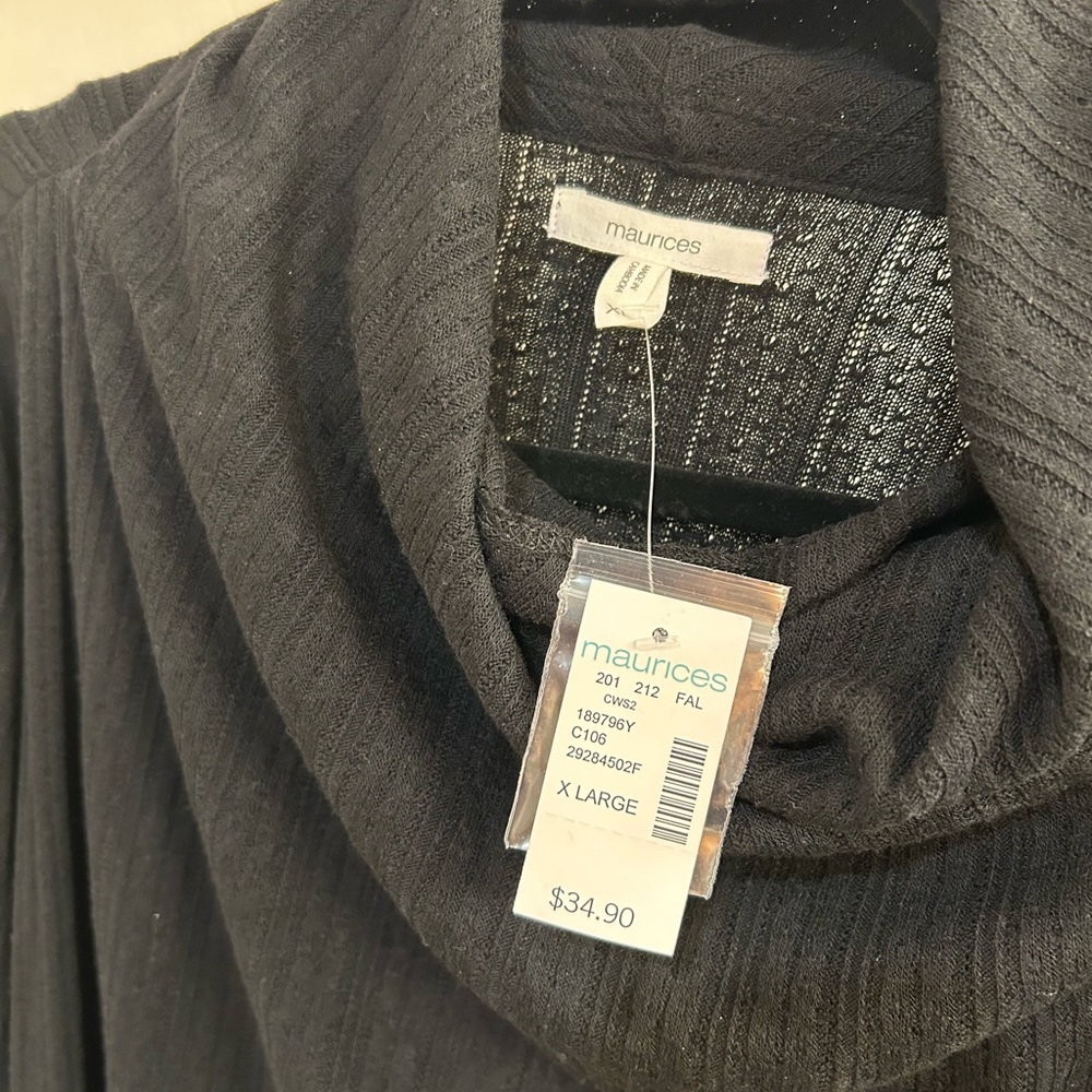 Maurice’s Cowl Neck Top XL - New With Tags - Picture 7 of 8